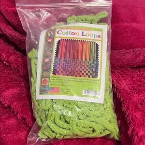 Lime Green Cotton Loops for Potholder Loom